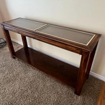 Hall Table With Glass Insert Top