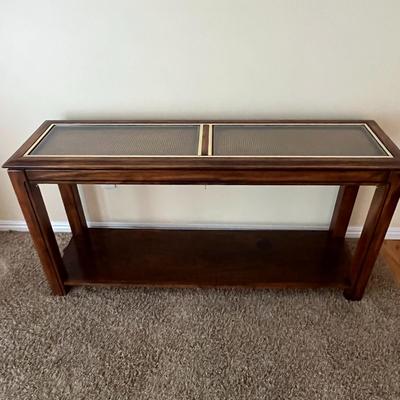 Hall Table With Glass Insert Top