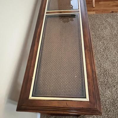 Hall Table With Glass Insert Top