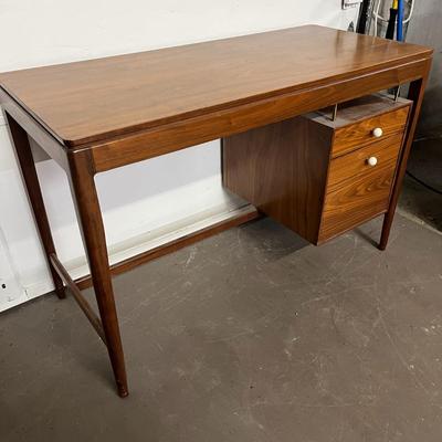 Drexel Mid-century Modern Walnut Desk (we have matching chair lot # 220)
