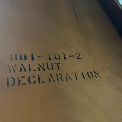 Drexel Mid-century Modern Walnut Desk (we have matching chair lot # 220)