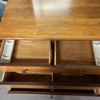 GORGEOUS Drexel Mid-century Modern Walnut Dresser With Mirror