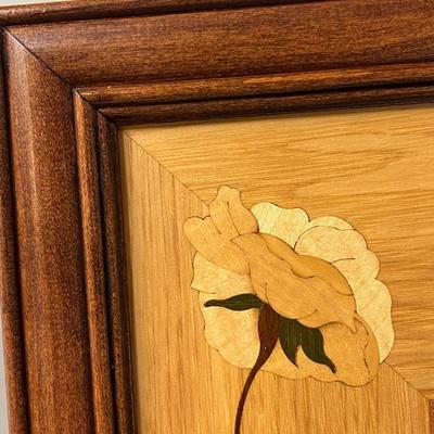 Hudson River "Rosette" Style Floral Inlay Wall Beveled Mirror Retails: $495