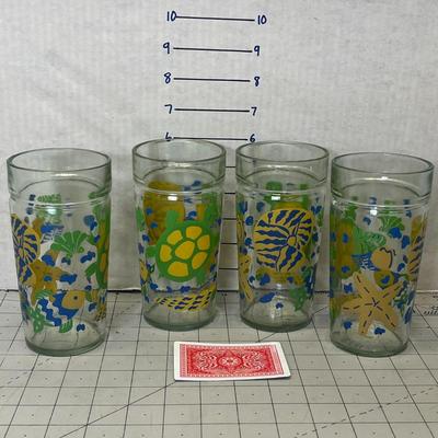 Vintage Thick Glass Tumblers