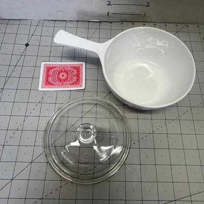 Vintage Corning Ware P-82-8 Saucepan With Glass Lid