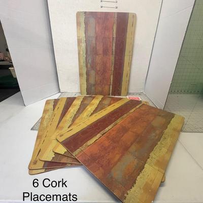 Set Of 6 Cork Placemats