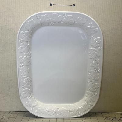 Corning White Rectangular Serving Platter