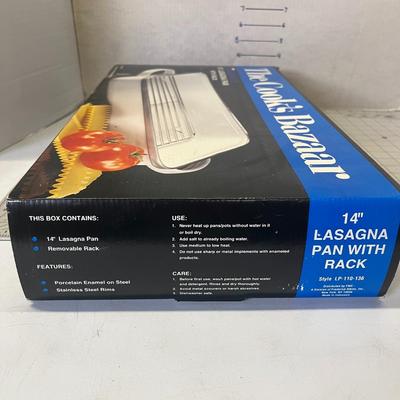 14'' Lasagna Pan With Roasting Rack