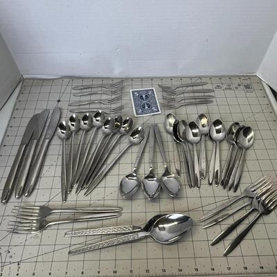 Mixed Lot Of Stainless Steel Flatware – Approx. 60+ Pieces