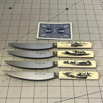 Vintage Wingen Solingen Germany Steak Knives