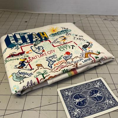 Catstudio Utah Hand-embroidered Style Tea Towel