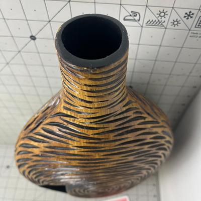 Modern Spiral Swirl Decorative Vase, 18 inches Tall