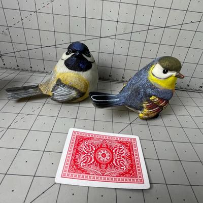 Set Of 7 Hand-painted Realistic Bird Figurines