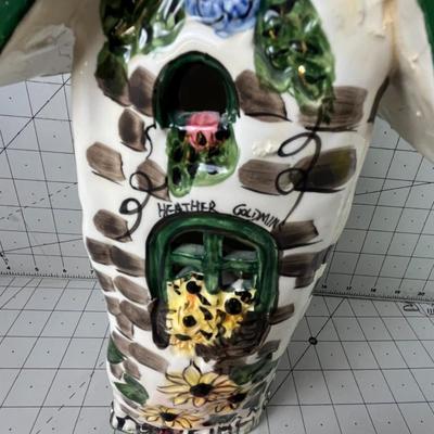Hand-painted Ceramic Fairy House Tower