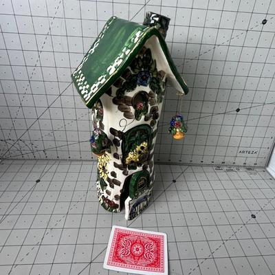 Hand-painted Ceramic Fairy House Tower