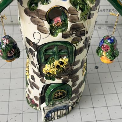 Hand-painted Ceramic Fairy House Tower