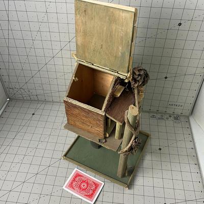 Rustic Miniature Treehouse BIRDHOUSE!