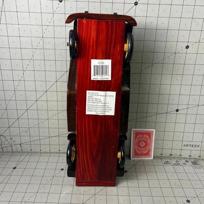 Handcrafted Wooden Vintage Car Model