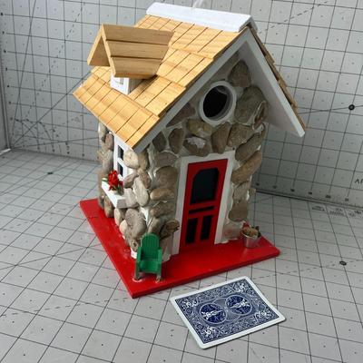 BIRDHOUSE Plow & Hearth Plow & Hearth Hanging Wooden Stone