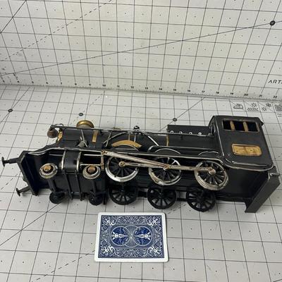 Antique Toy Folk Art Locomotive Engine Tin/metal