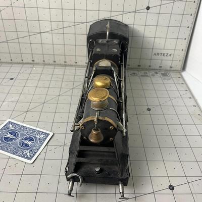 Antique Toy Folk Art Locomotive Engine Tin/metal