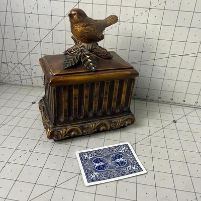 Trinket Box With Bird On Top