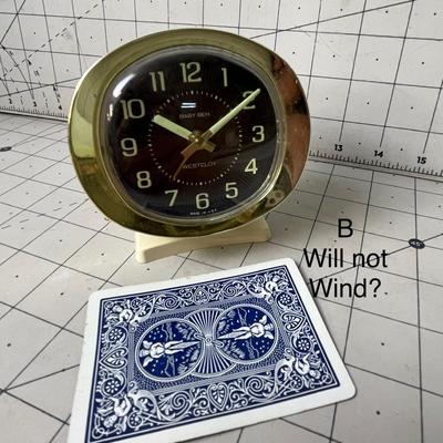 Westclox Baby Ben Alarm Clock Wind Up (1 works & winds, other does not wind)