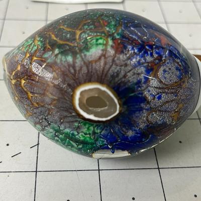 Art Glass Ducks Figurine Paper Weight