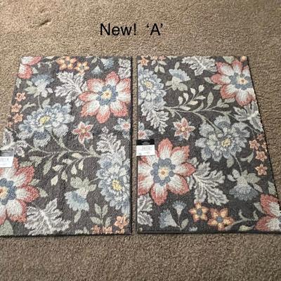 Mainstays Farmhouse Oversized Floral Gray Indoor 2 Runner Rugs