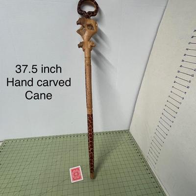 African Wood Decorative Walking Stick