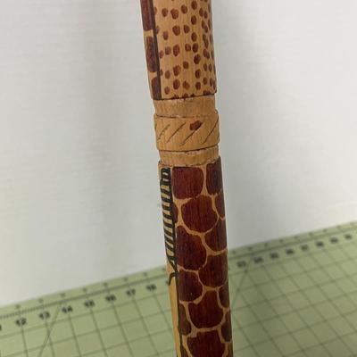 African Wood Decorative Walking Stick