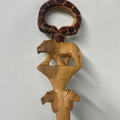 African Wood Decorative Walking Stick