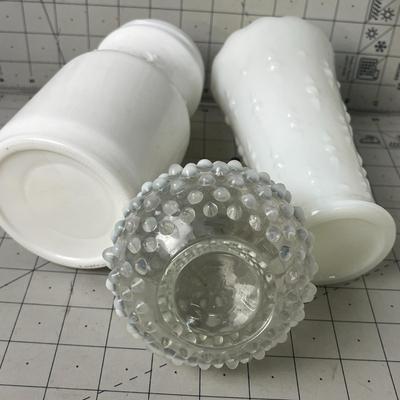 Vintage Milk Glass Vase