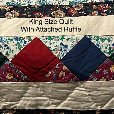 Pattern Scrappy Flag Red Blue Fanfare