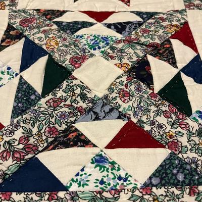 Pattern Scrappy Flag Red Blue Fanfare