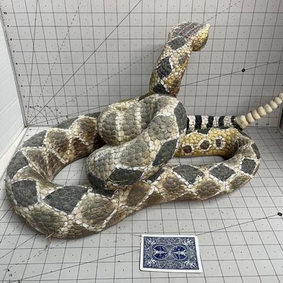 Resin Rattle Snake Statue
