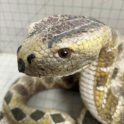 Resin Rattle Snake Statue