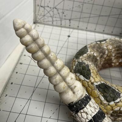 Resin Rattle Snake Statue