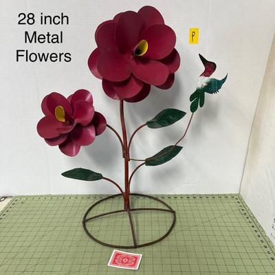 28 Inch Metal Flowers