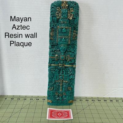 Mayan Aztec Resin Wall Plaque
