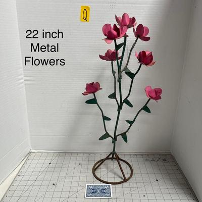 22 Inch Metal Flowers