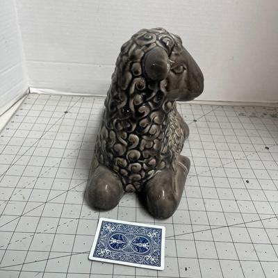 Ceramic Lamb Sculpture