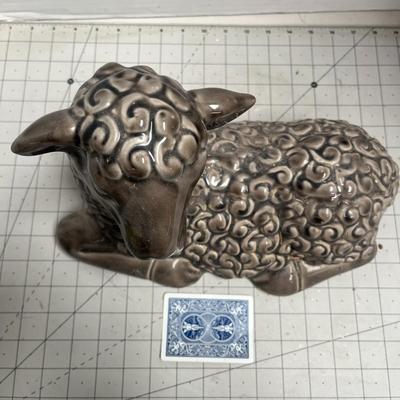 Ceramic Lamb Sculpture