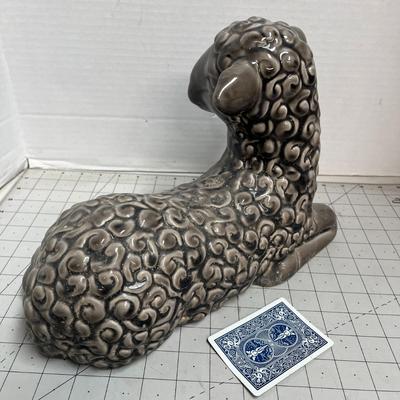 Ceramic Lamb Sculpture