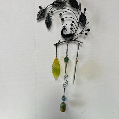 Metal Wind Chime Peacock Hanging Ornament Decoration