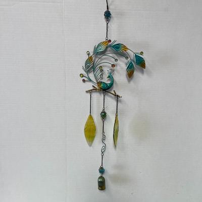 Metal Wind Chime Peacock Hanging Ornament Decoration