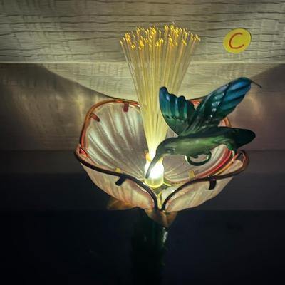 Solar Glass & Metal Flower