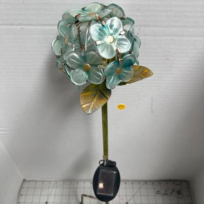 Metal & Glass Solar Flower