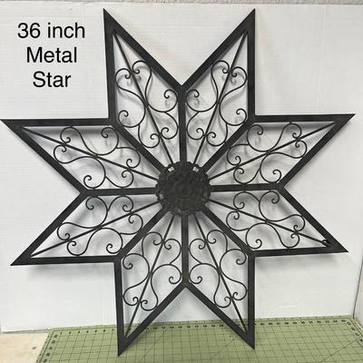 Metal Star Hanging Garden Xmas Mantle Decoration