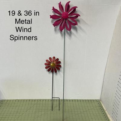 Garden Sunflower Wind Spinner Flower Sculpture